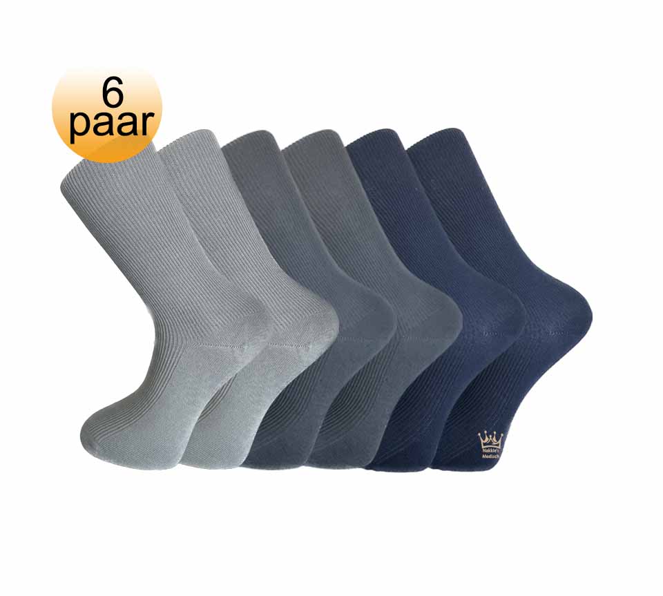 Medische sokken zonder elastiek assortiment - 100% katoenen diabetessokken