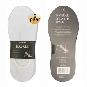 Teckel invisible sneaker zonder naad wit