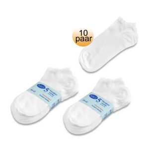 NAFT sneakersokken naadloos wit